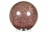 Polished Rhodonite Sphere - Madagascar #245339-1